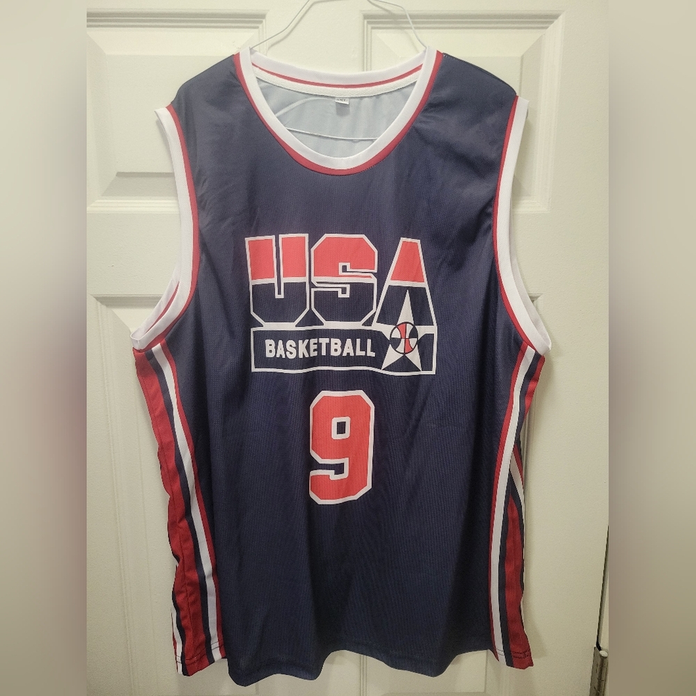 New! Michael Jordan USA Team NBA Basketball Jersey Adult Men's XXXL fits like XL